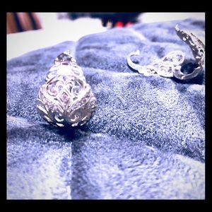 Sterling silver earrings,